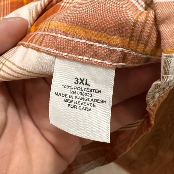 Magellan outdoors classic for moisture wicking plaid shirt w/ novelty snaps 3XL - Picture 12 of 15